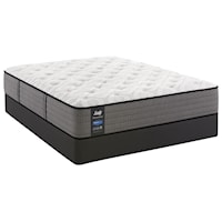 King 12 1/2" Cushion Firm Encased Coil Mattress and StableSupport™ Foundation