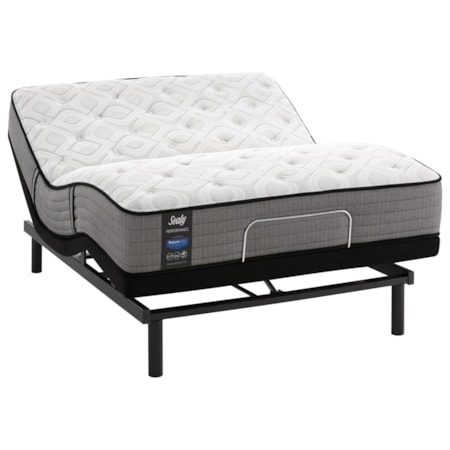 Queen 11" Firm Pocketed Coil Mattress and Ergomotion Pro Tract Extend Power Base