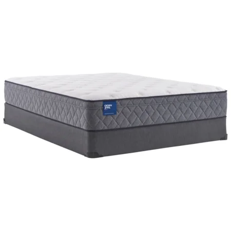 King 12" Plush Euro Top Innerspring Mattress and 5" Low Profile Foundation