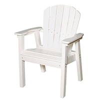 Shellback Deck Chair w/ Flat Arms