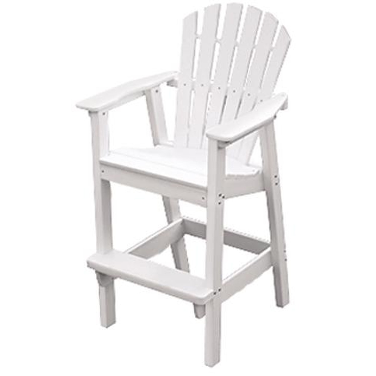 Seaside Casual Adirondack Shellback Bar Chair