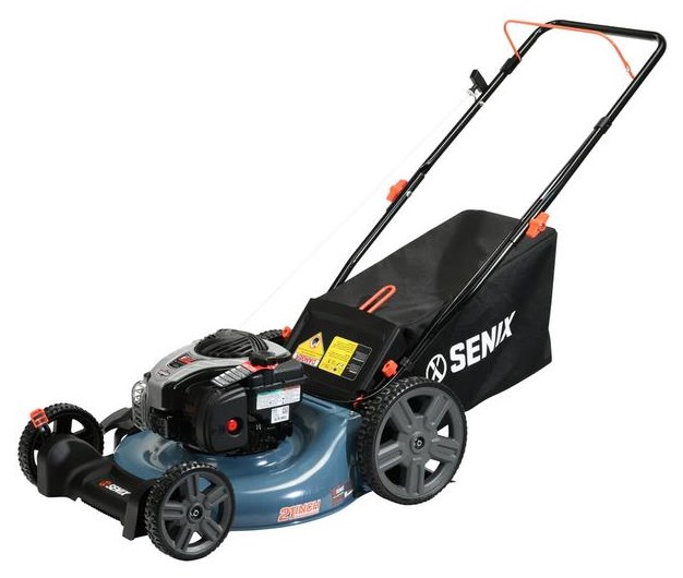 Senix 791905046 21Inch 140cc Gas Powered 4Cycle Push Lawn Mower, 3