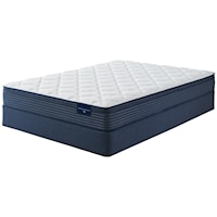 Queen 8" Firm Euro Top Wrapped Coil Mattress and 9" High Profile Foundation