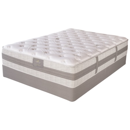 King Plush Hybrid Mattress and Low Profile Foundation