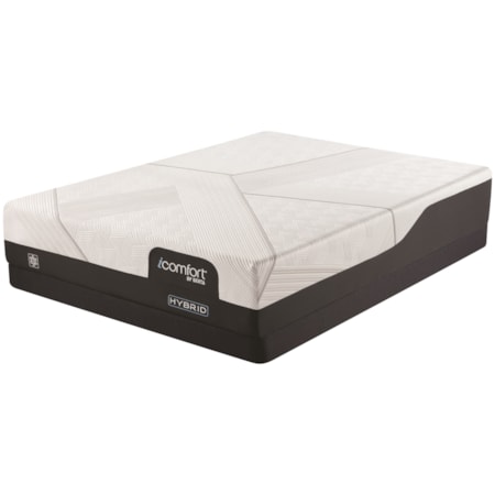 Full 12" Medium Hybrid Mattress and 5" Low Profile Foundation