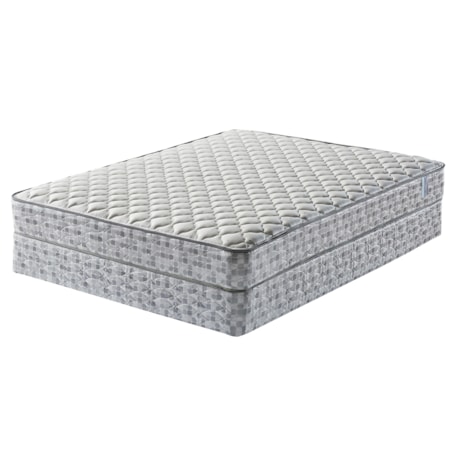 Twin Firm Mattress and Wood Foundation
