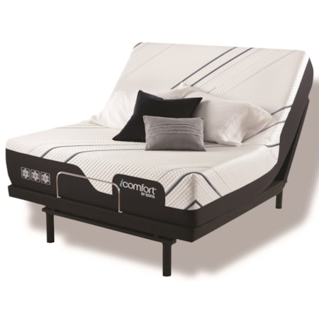 Queen 12" Medium Firm Memory Foam Mattress and Motion Essentials IV Adjustable Base