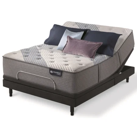 Full Luxury Firm Hybrid Mattress and Motion Essentials III Adjustable Base
