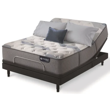Full Plush Hybrid Mattress and MP III Adjustable Foundation
