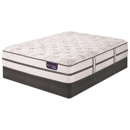 Cal King Plush Hybrid Mattress and 5" StabL-Base® Low Profile Foundation