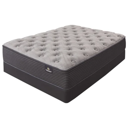 Queen Plush Pocketed Coil Mattress and 5" Low Profile Foundation