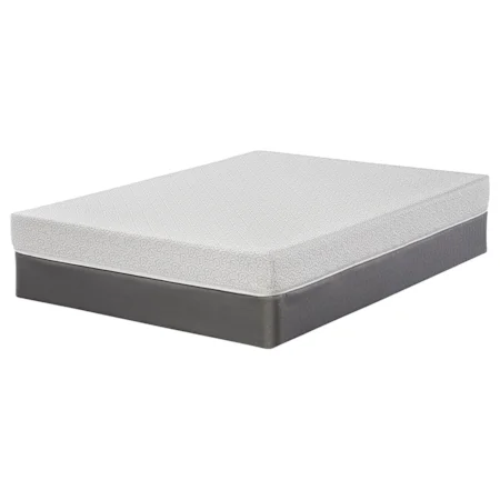 Queen 7" Gel Memory Foam Mattress and 9" Wood Foundation