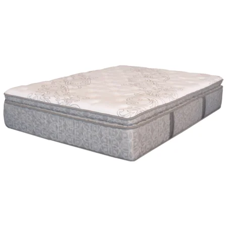 Queen Plush Super Pillow Top Pocketed Coil Mattress and MP III Adjustable Foundation