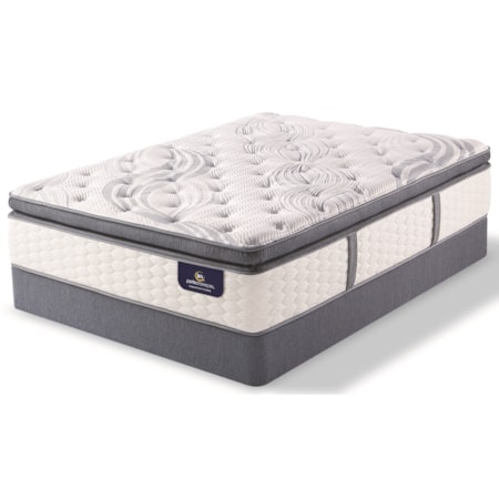 Full Firm Super Pillow Top Premium Pocketed Coil Mattress and 9" StabL-Base® Foundation