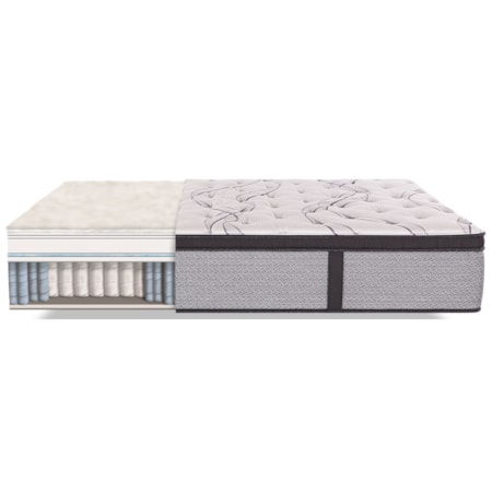 Twin Firm Euro Pillow Top Pocketed Coil Mattress