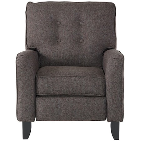 High Leg Reclining Chair with Button-Tufted Back