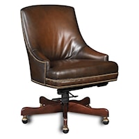 Executive Swivel Tilt Chair with Low Curved Arms
