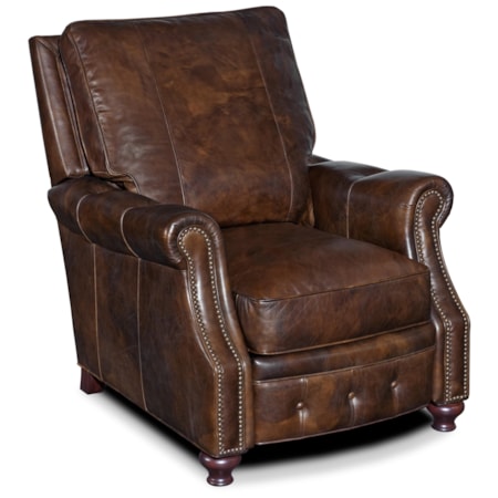 Hooker All Leather Pushback Recliner