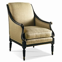 Louis XVI Carved Frame Upholstered Chair