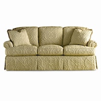 Sofa with Loose Back Cushions and Rolled Arms