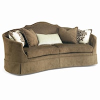 Crescent Front Sofa with Skirt