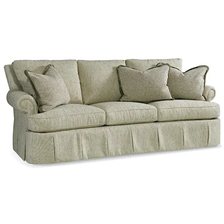 Lawson Sofa with Rolled Arms and Skirt