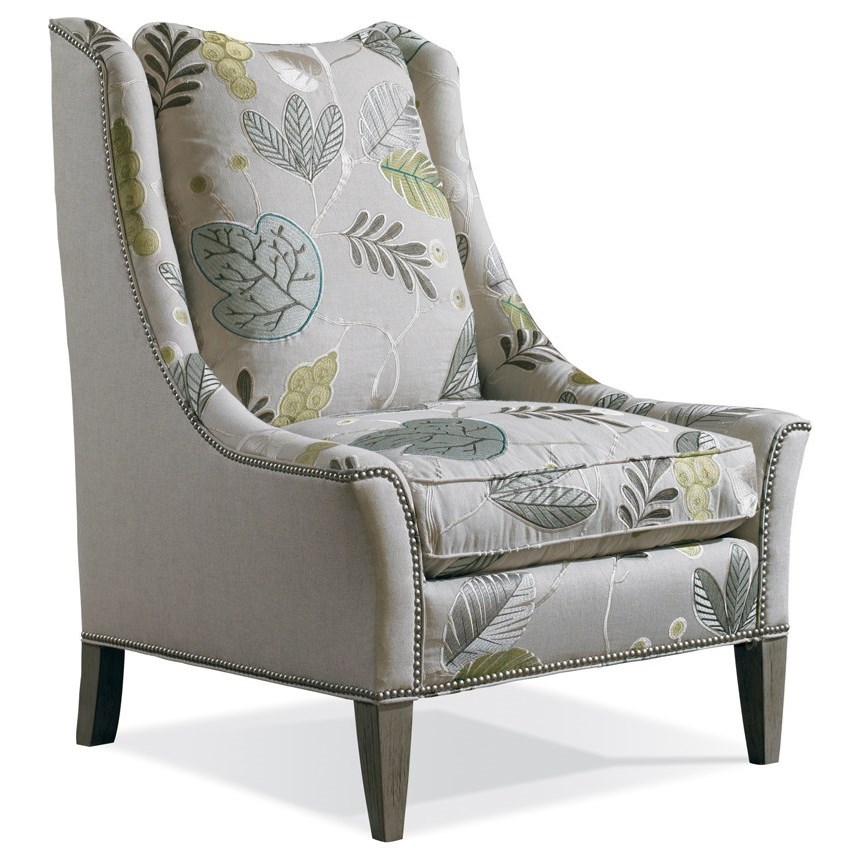 Sherrill Transitional 1796 Transitional Lounge Chair with Scooped Track ...