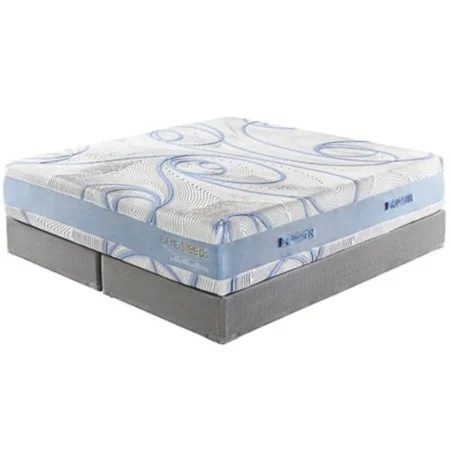Queen 14" Luxury Plush Gel Memory Foam Mattress and Foundation