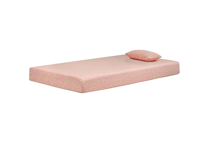 iKidz Memory Foam Pink M659 Twin 7" Firm Pink Memory Foam Mattress by Sierra Sleep at Value City Furniture