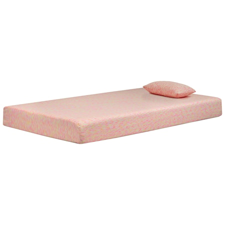 Twin 7" Firm Pink Memory Foam Mattress