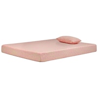 Full 7" Firm Pink Memory Foam Mattress