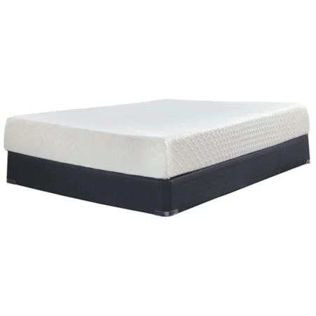 King 10" Memory Foam Mattress-in-a-Box and Foundation