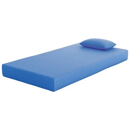 Full Blue 7" Mattress and Matching Pillow