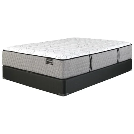 King 13 1/2" Firm Pocketed Coil Mattress and Foundation