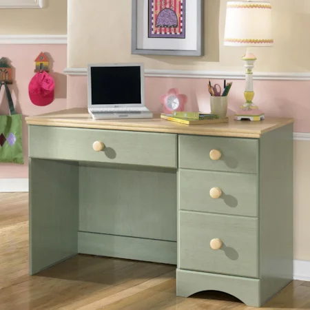 Youth Desk with One Drawer and One Door
