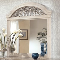 Dresser Mirror with Ornate Crown