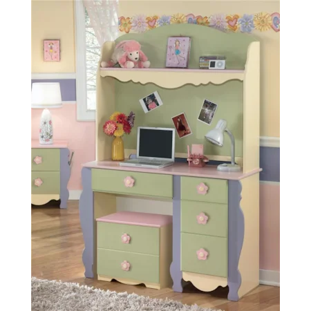 Youth Desk, Hutch, and Rolling Box