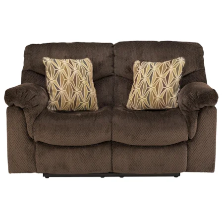 Reclining Loveseat with Pillow Arms