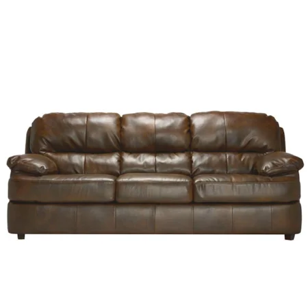 Upholstered 91 Inch Sofa with Pillow Arms