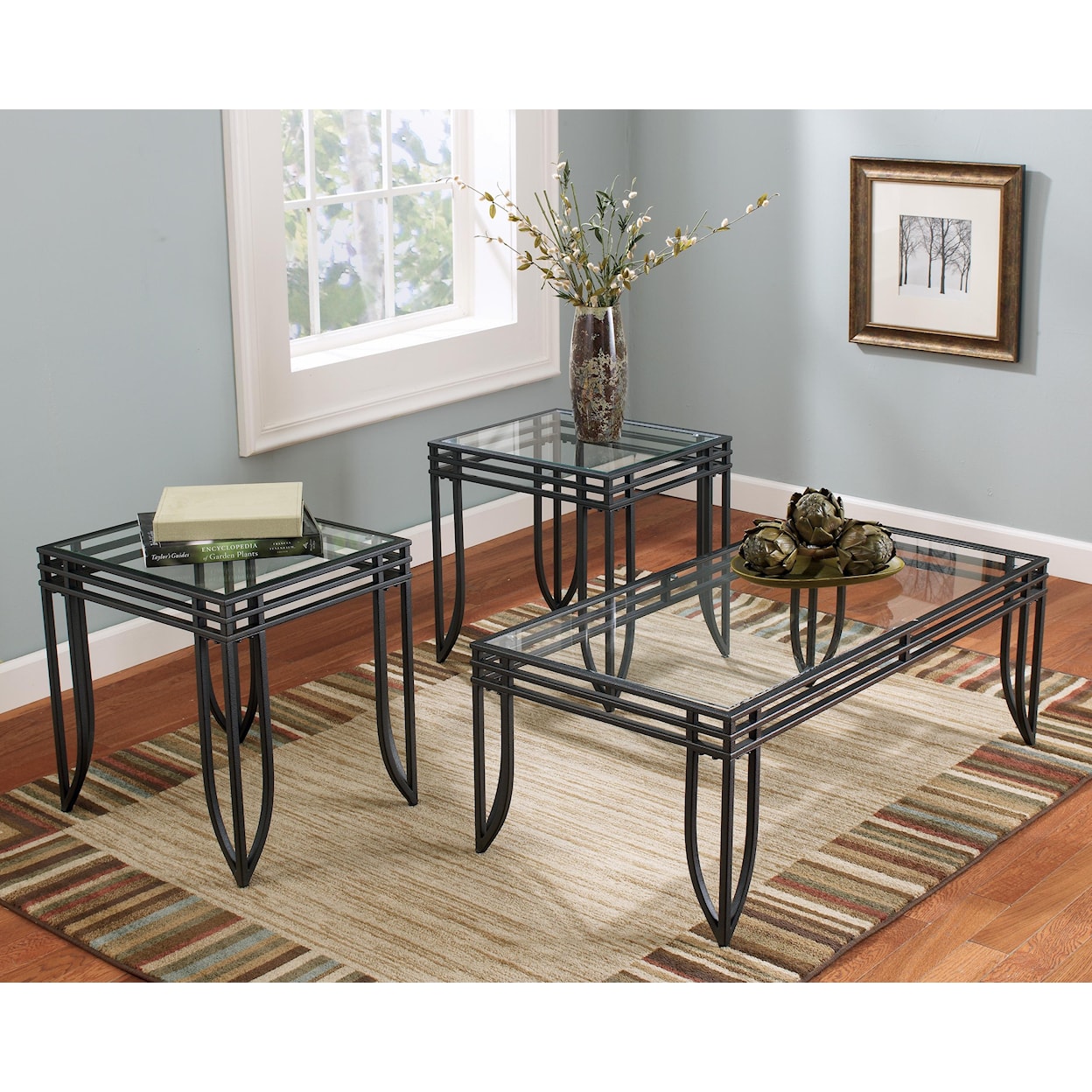 Ashley Furniture Signature Design Exeter 3-in-1 Occasional Table Group