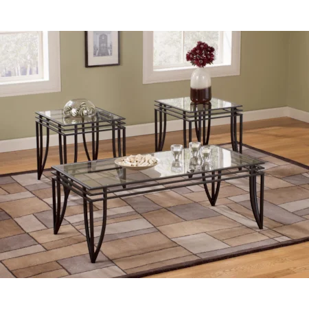 Cocktail Table and Two End Tables