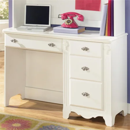 Single Pedestal Antique Styled Child's Desk