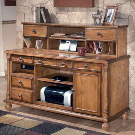 Large Credenza w/ Large Low Hutch
