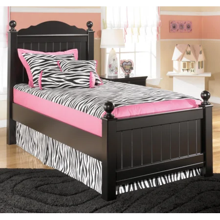 Twin Poster Headboard and Footboard Bed