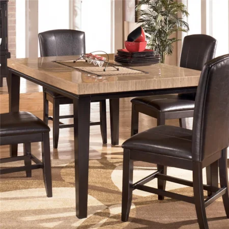 Two-toned Contemporary Rectangular Dining Table