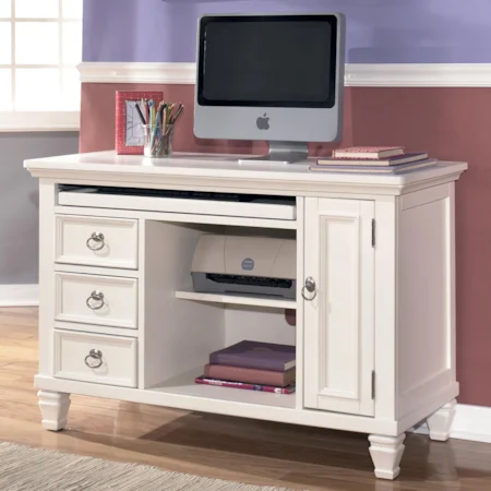 Desk/Credenza with Keyboard Tray