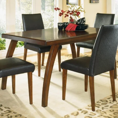Rectangular Dining Table with Arched Legs