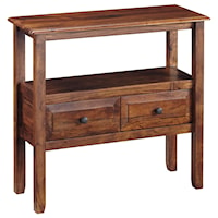 Acacia Solid Wood Accent Table