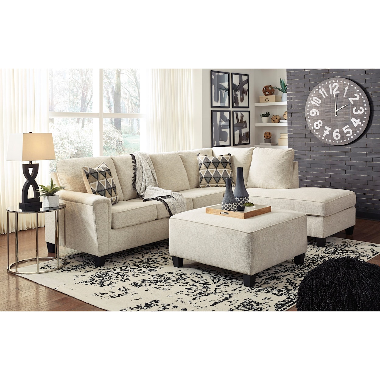 Signature Design by Ashley Abinger Oversized Accent Ottoman