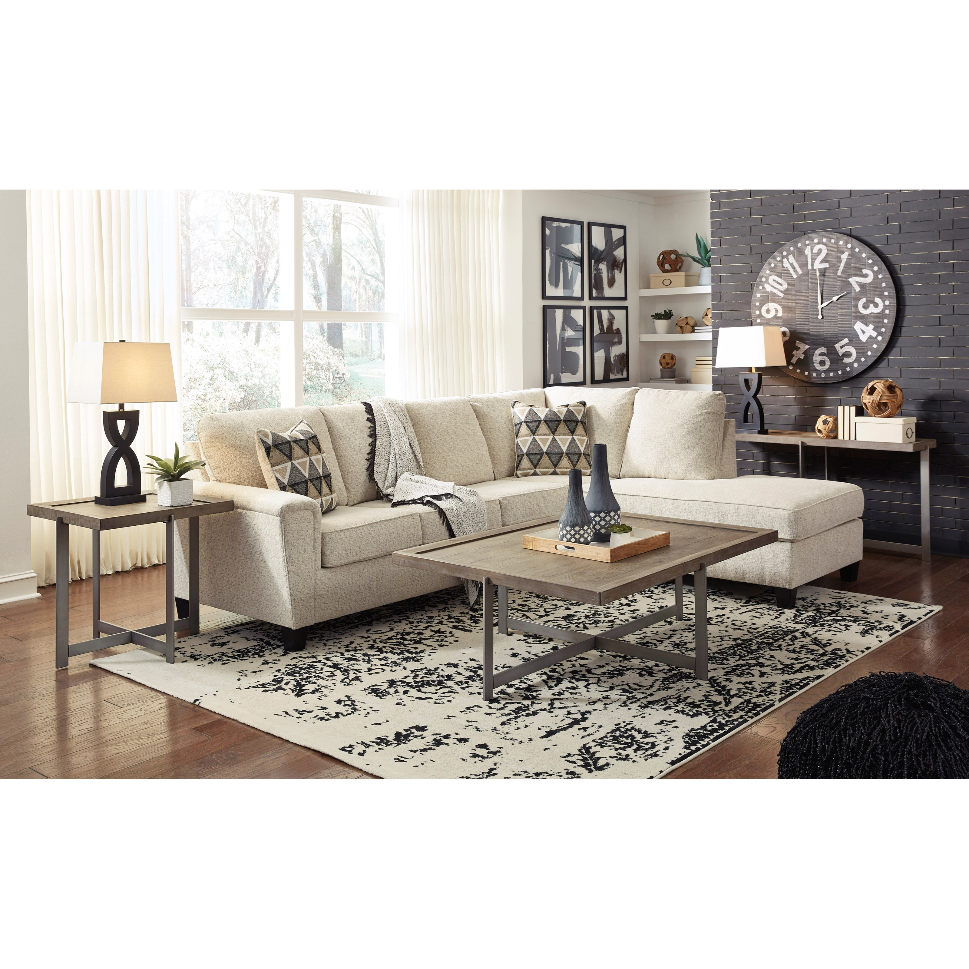 Signature Design by Ashley Abinger 8390466+17 2Piece Sectional w